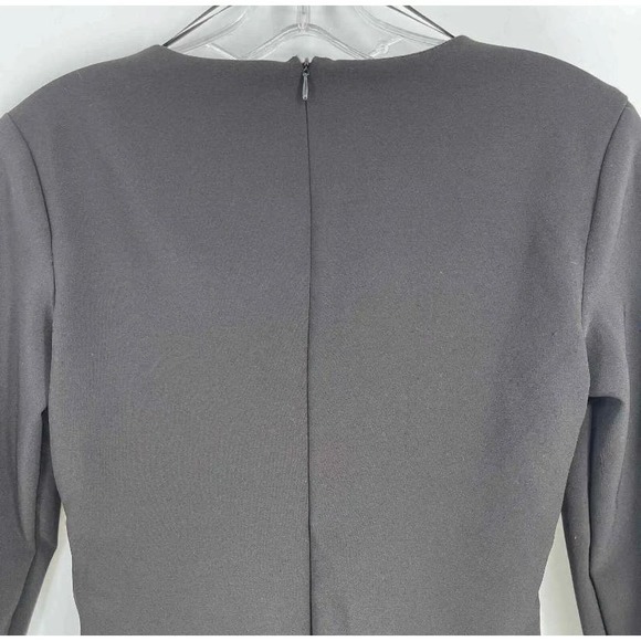 ZARA Black Ribbon Tie Front V-Neck Bodysuit, Size L * wom260 - Picture 4 of 7